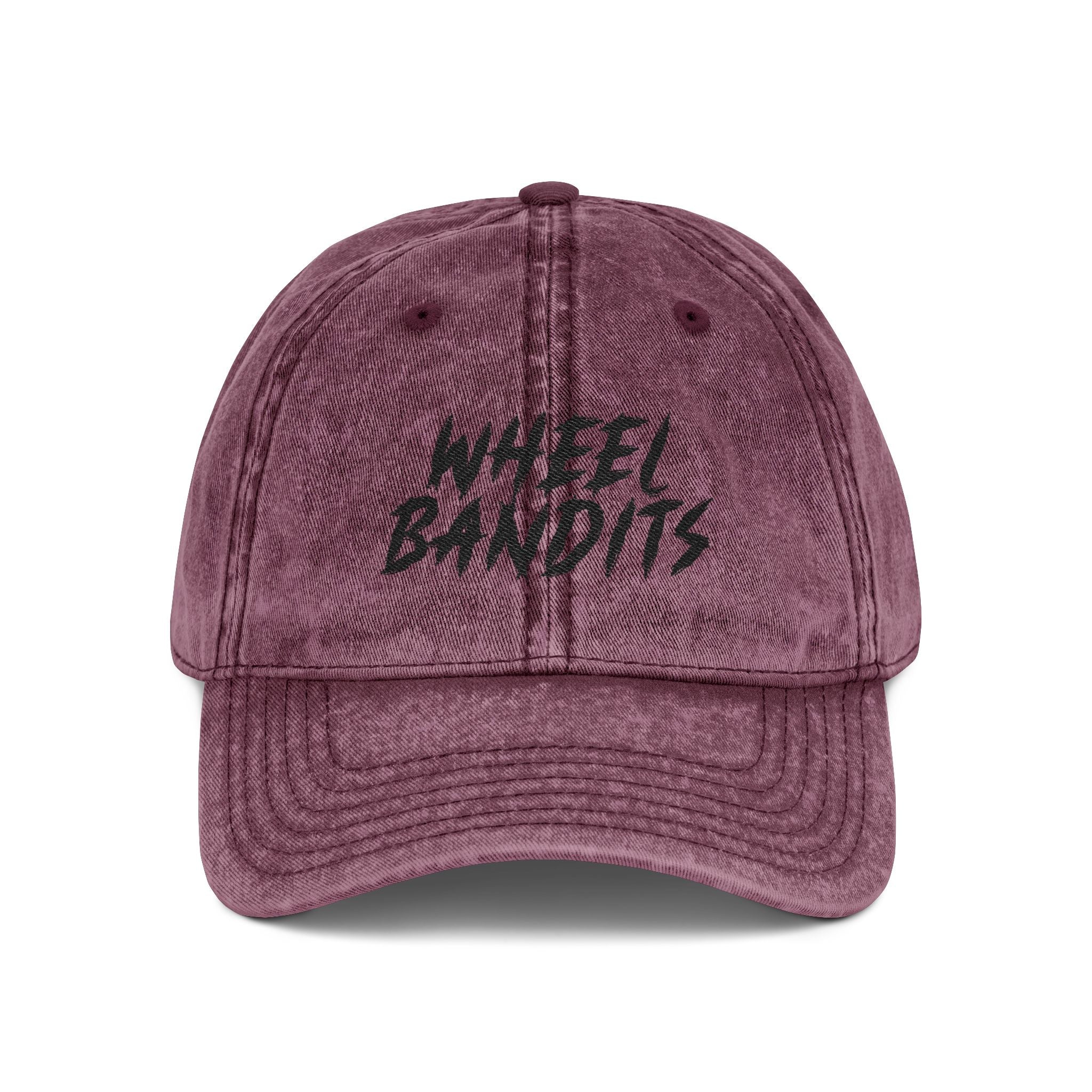 Wheel Bandits Vintage Embroidered Cap — Retro Distressed Baseball Hat