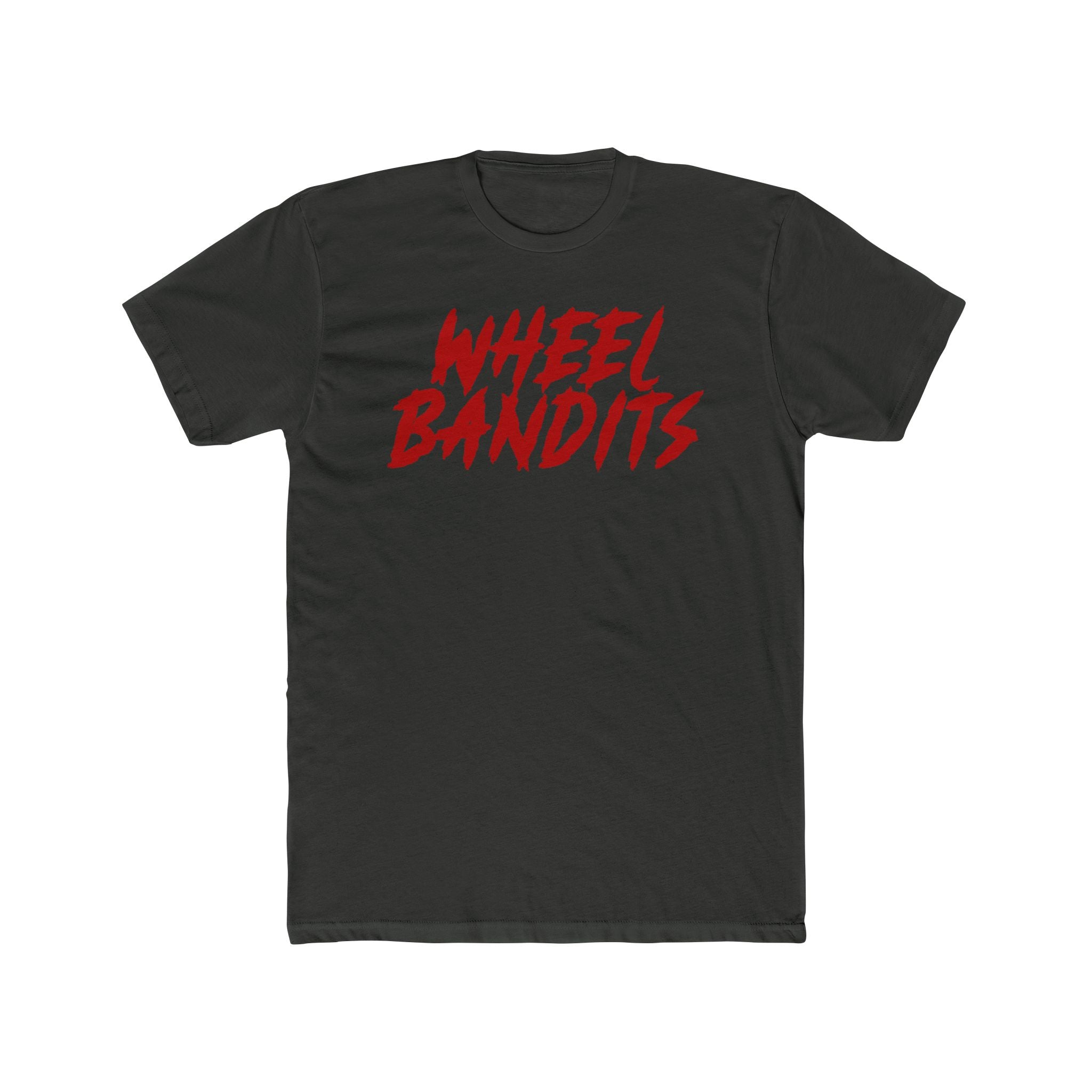 Wheel Bandits Tee Red Logo— Retro Red Script Graphic Cotton T-Shirt