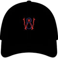 Youth Embroidered Baseball Cap – Red & Blue Monogram 'W' Logo