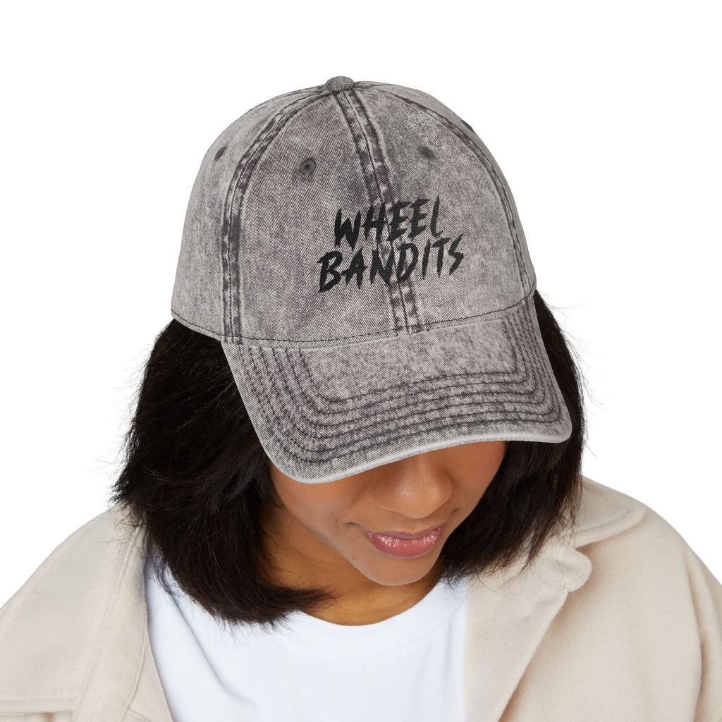 Wheel Bandits Vintage Embroidered Cap — Retro Distressed Baseball Hat