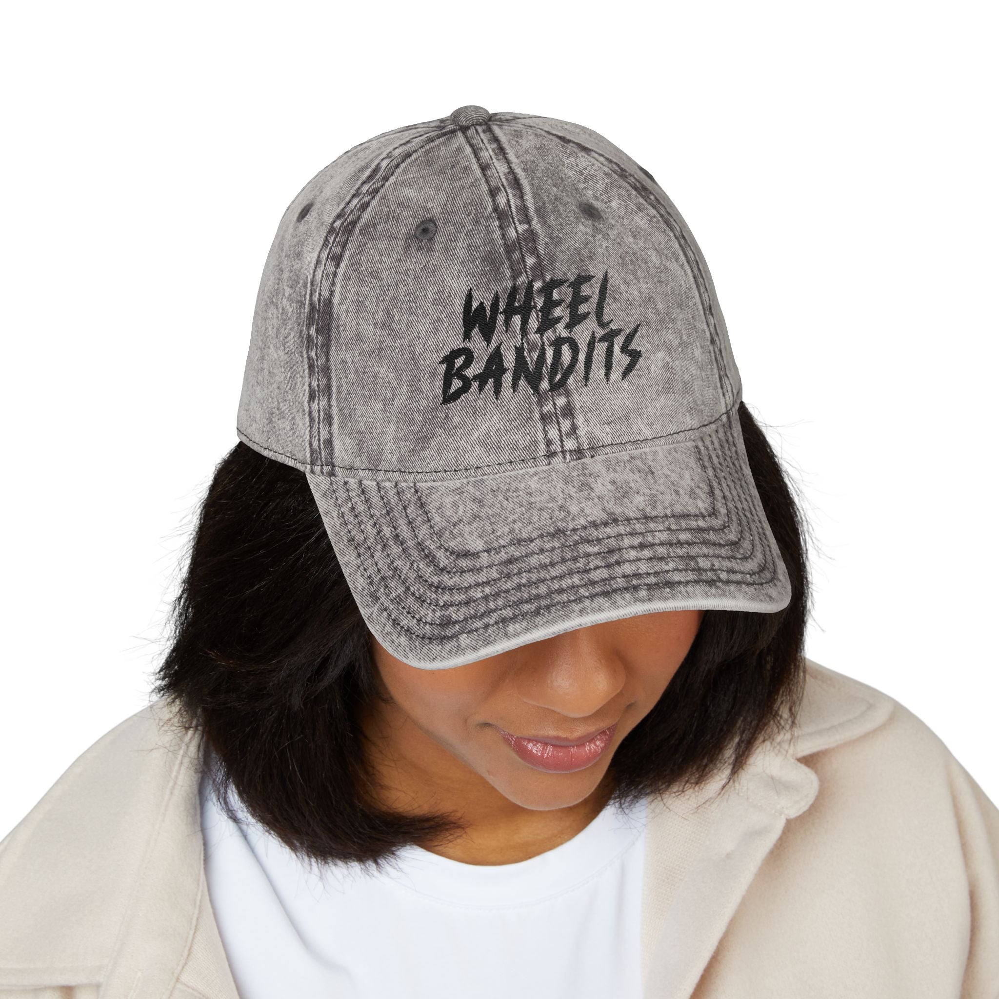 Wheel Bandits Vintage Embroidered Cap — Retro Distressed Baseball Hat