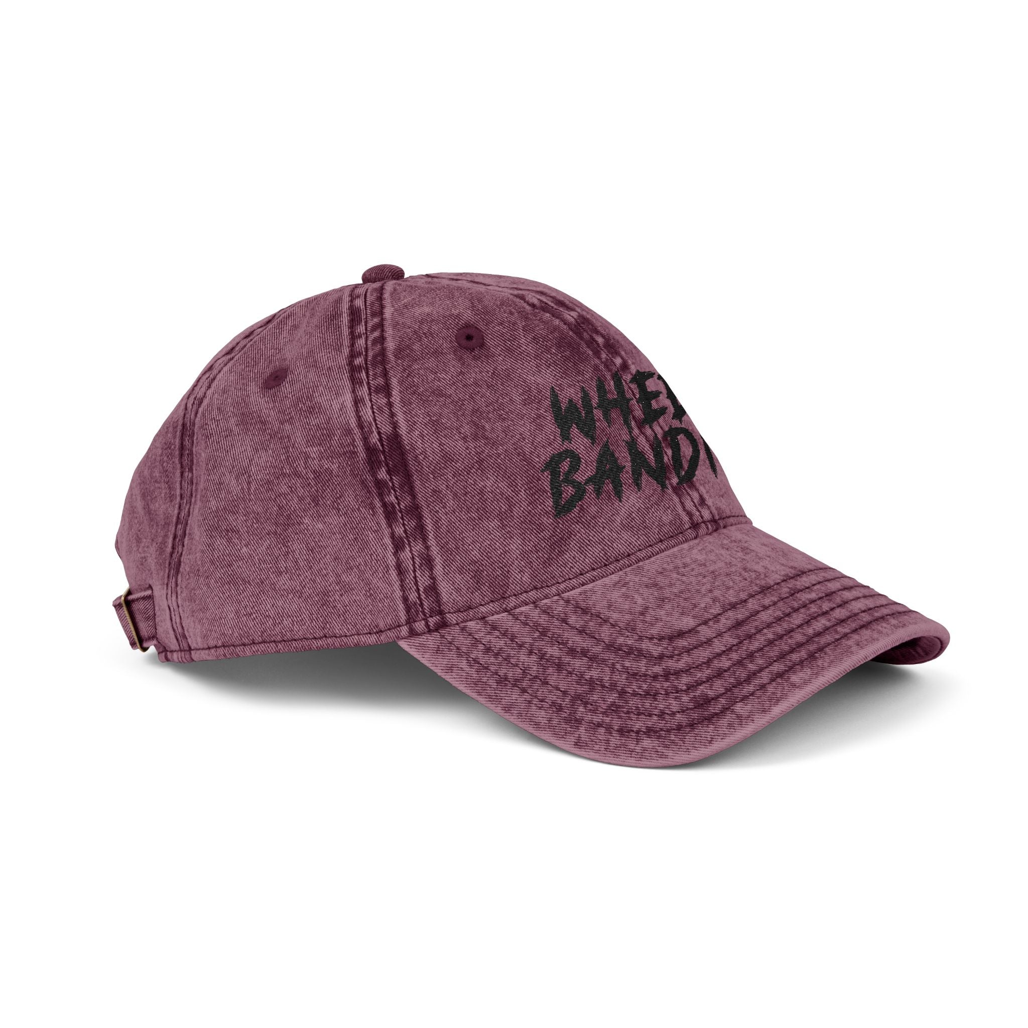 Wheel Bandits Vintage Embroidered Cap — Retro Distressed Baseball Hat