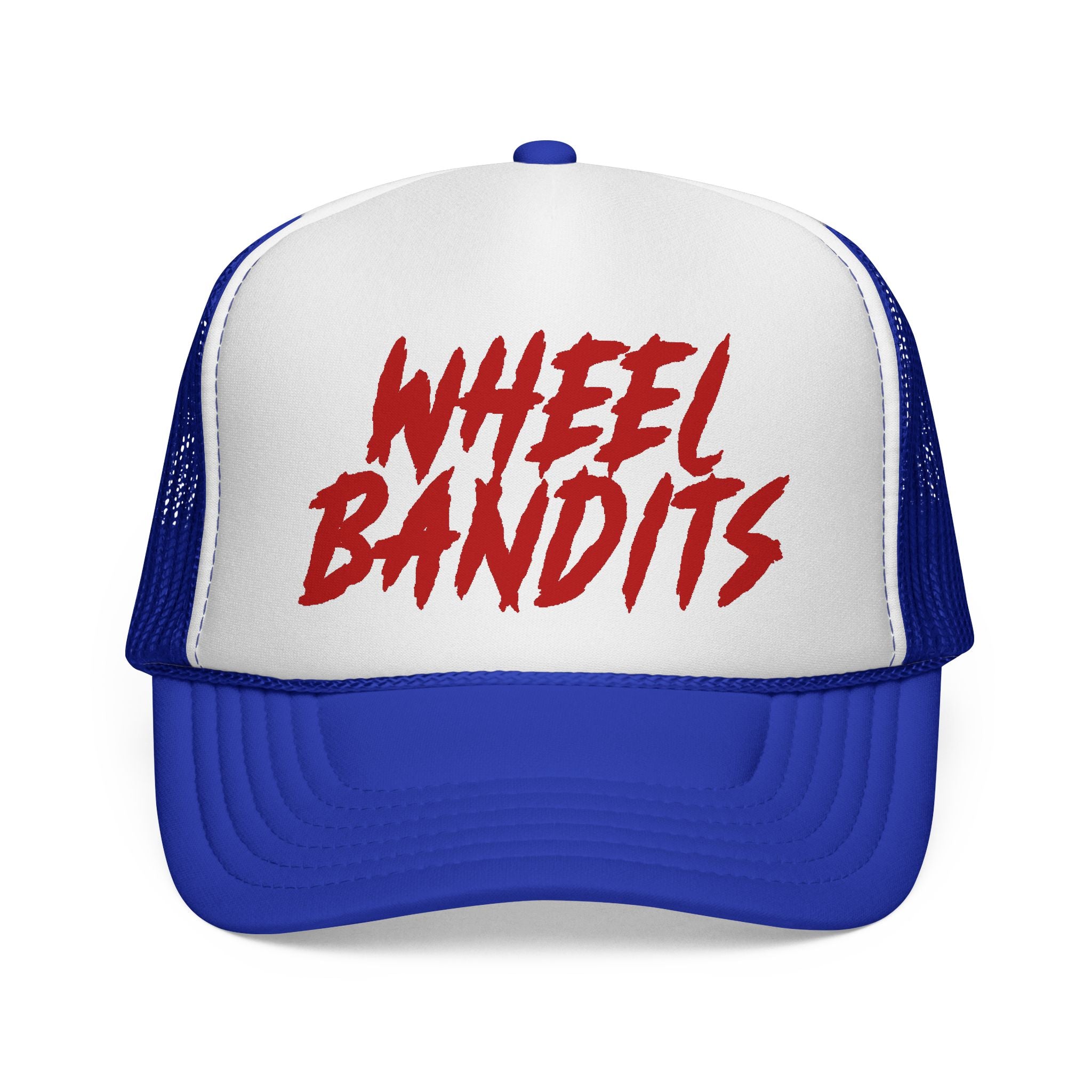 Wheel Bandits Trucker Cap – Retro Red Script Mesh Hat