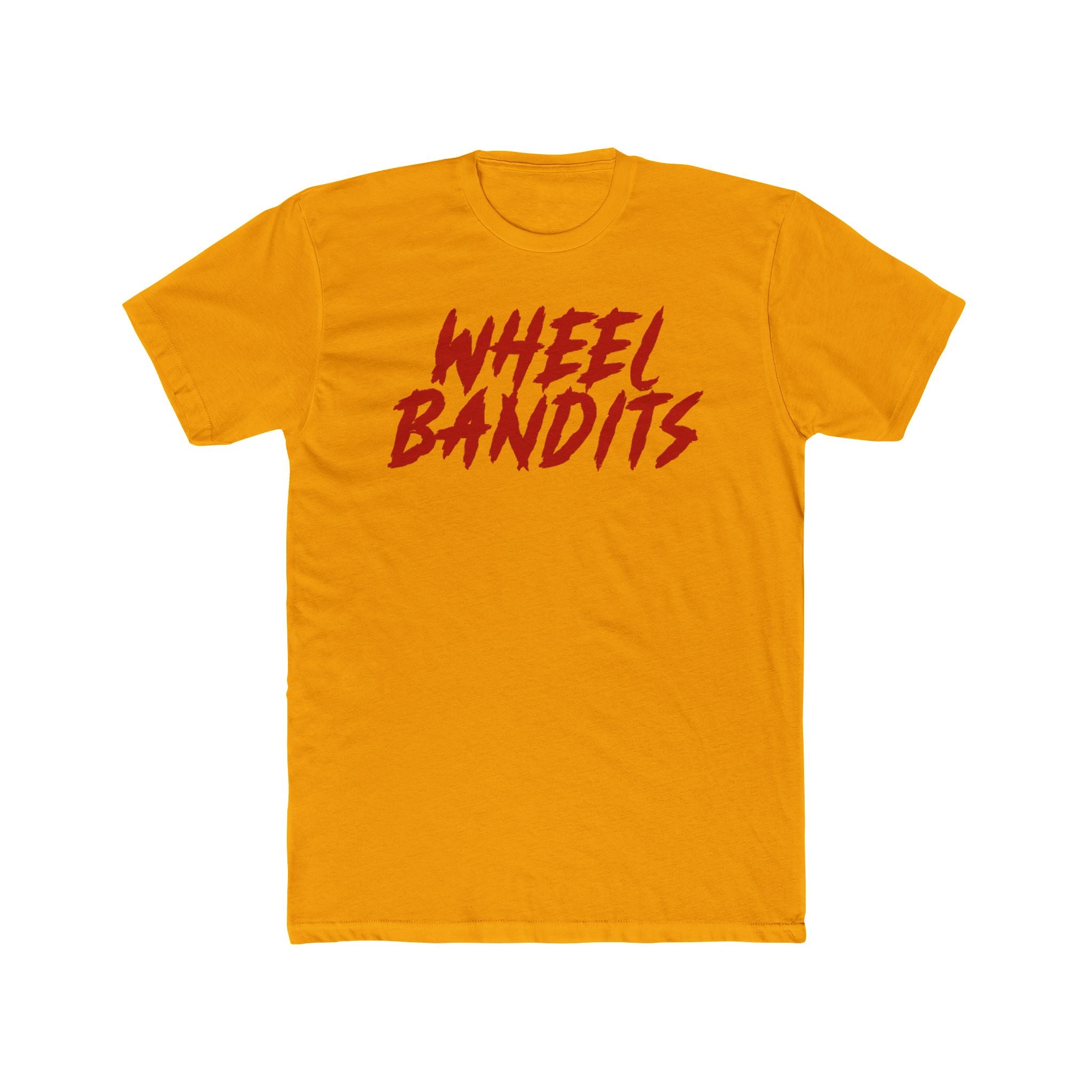 Wheel Bandits Tee Red Logo— Retro Red Script Graphic Cotton T-Shirt