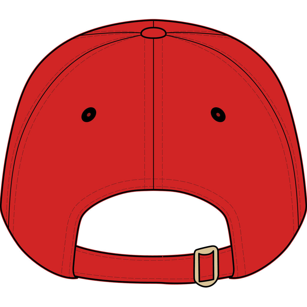 Youth Embroidered Baseball Cap – Red & Blue Monogram 'W' Logo