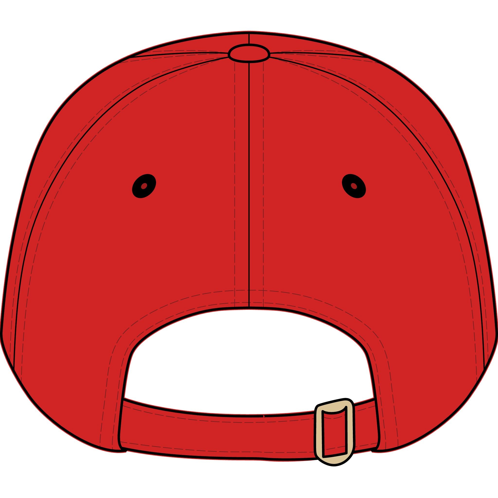 Youth Embroidered Baseball Cap – Red & Blue Monogram 'W' Logo