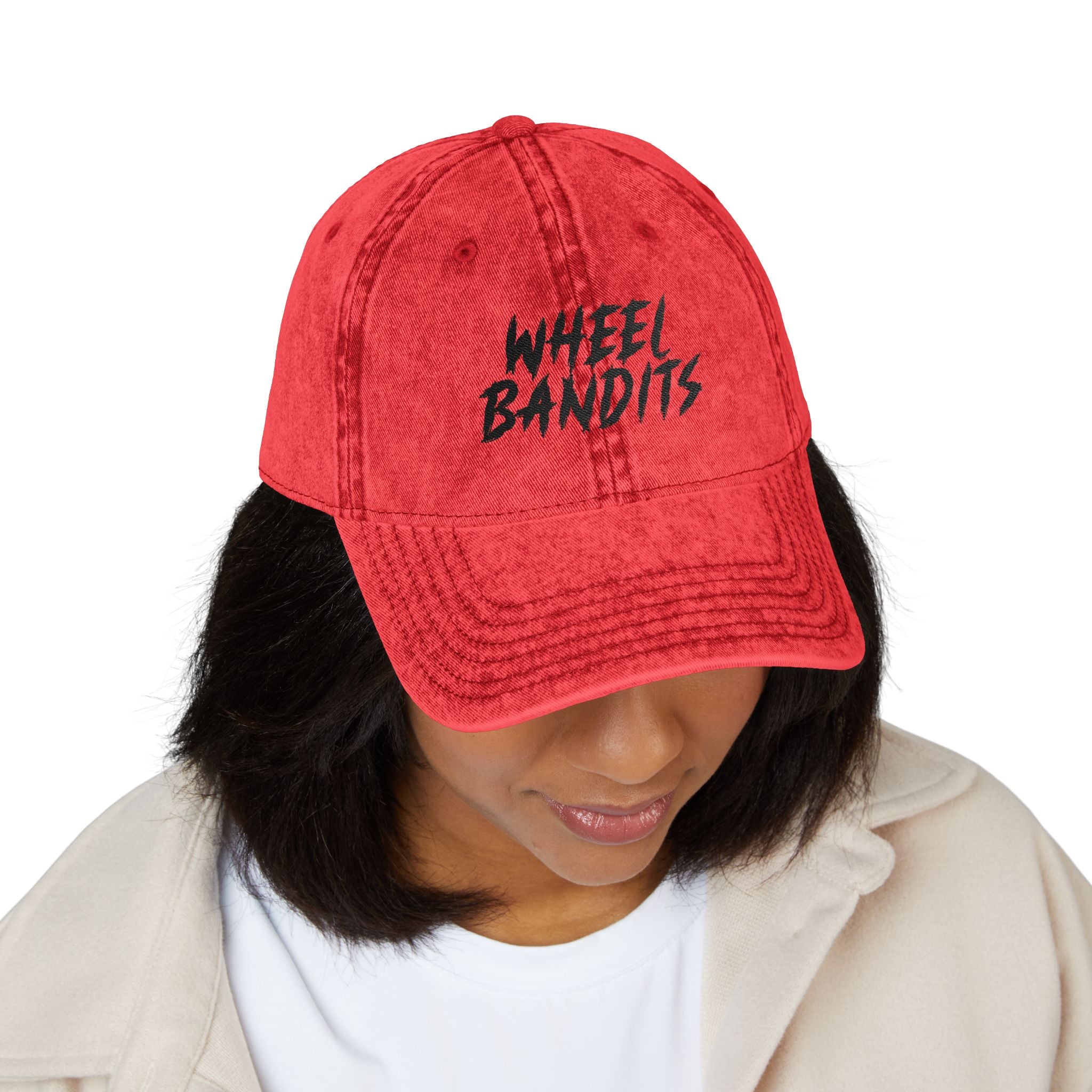 Wheel Bandits Vintage Embroidered Cap — Retro Distressed Baseball Hat