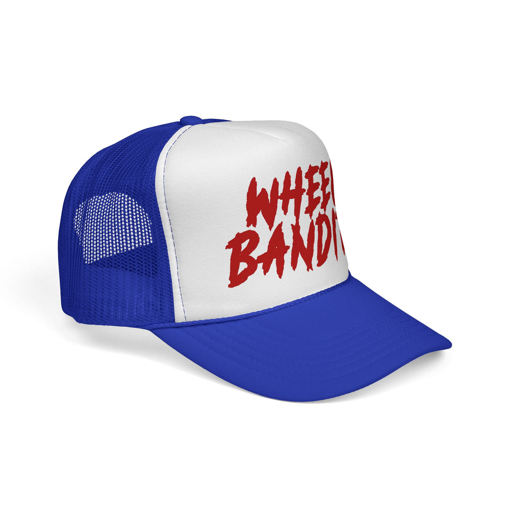 Wheel Bandits Trucker Cap – Retro Red Script Mesh Hat