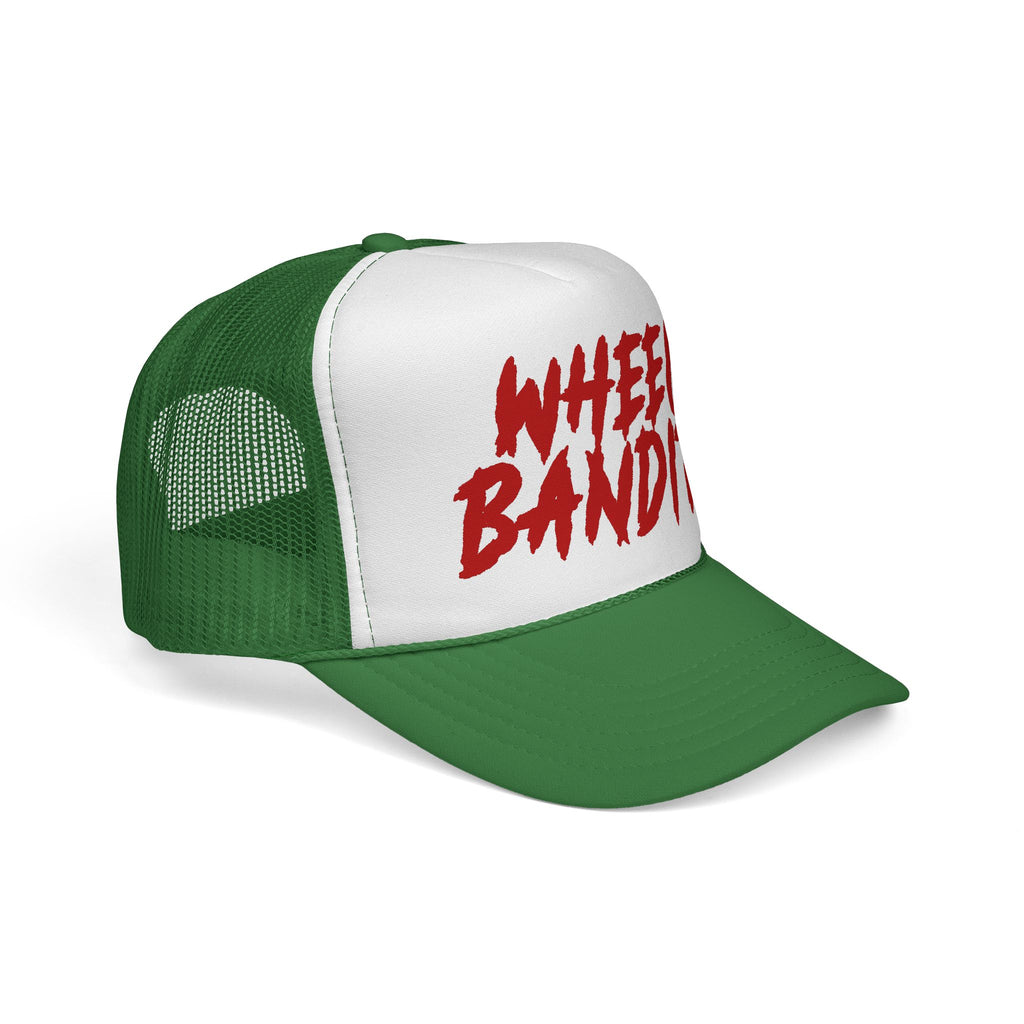 Wheel Bandits Trucker Cap – Retro Red Script Mesh Hat