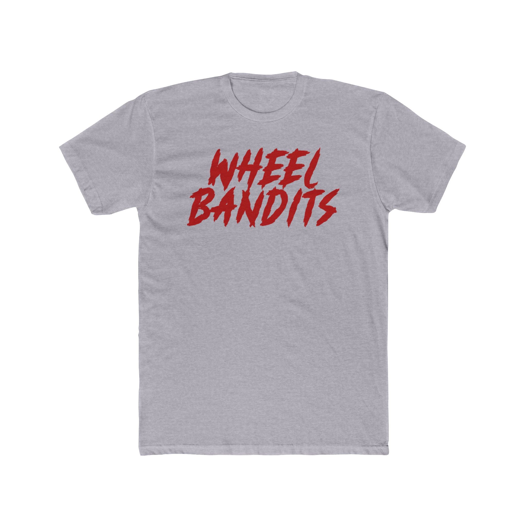 Wheel Bandits Tee Red Logo— Retro Red Script Graphic Cotton T-Shirt