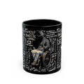 Wheelchair Bandit Black Mug — Disability Coffee Cup