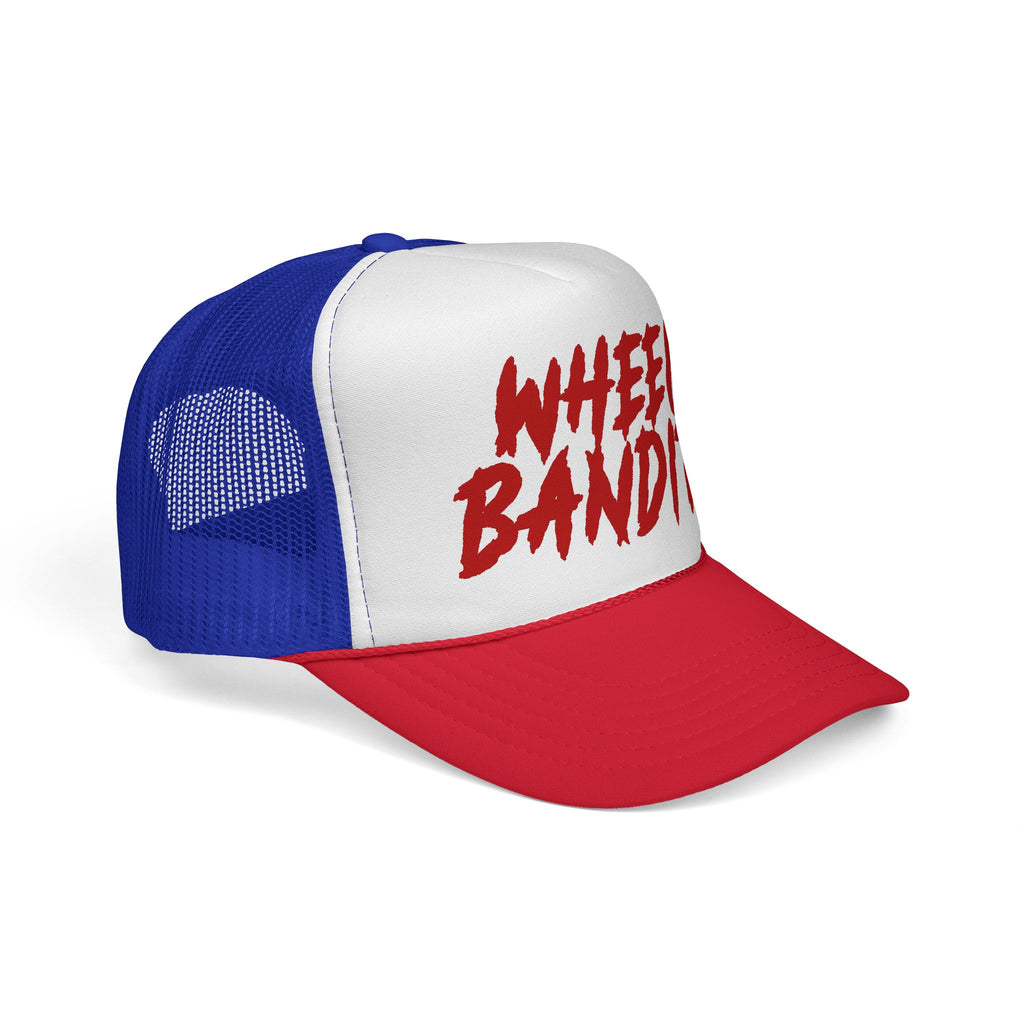 Wheel Bandits Trucker Cap – Retro Red Script Mesh Hat