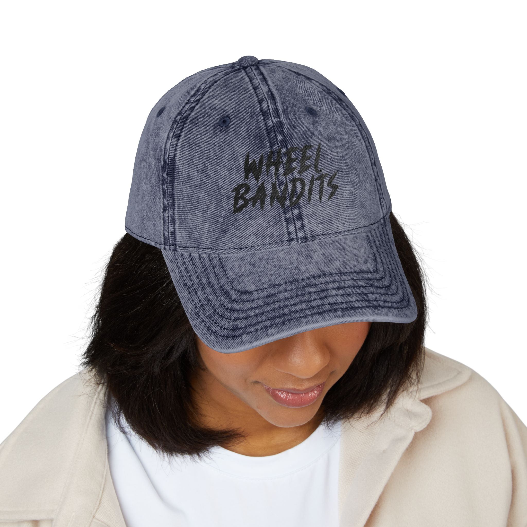 Wheel Bandits Vintage Embroidered Cap — Retro Distressed Baseball Hat
