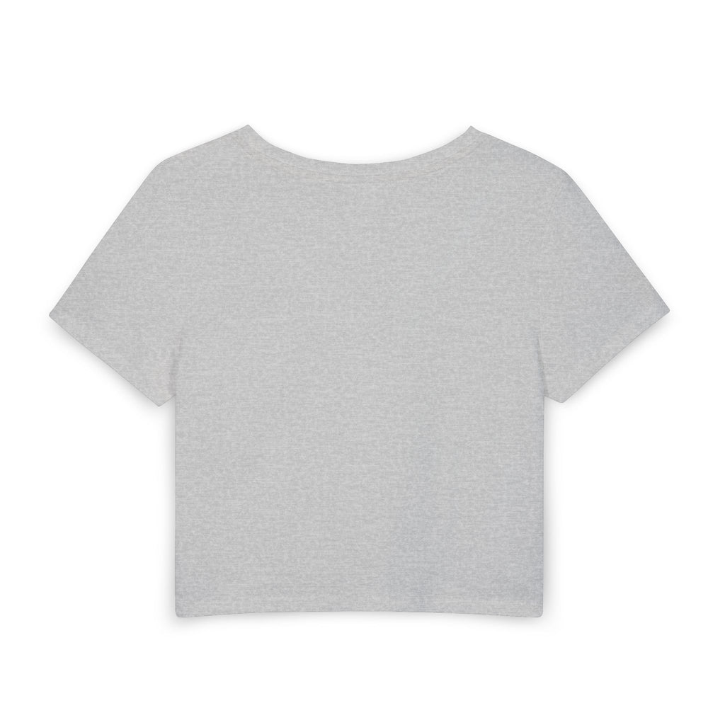 Wheel Bandits Women's Crop Tee — Pink Retro Script Car Club Top